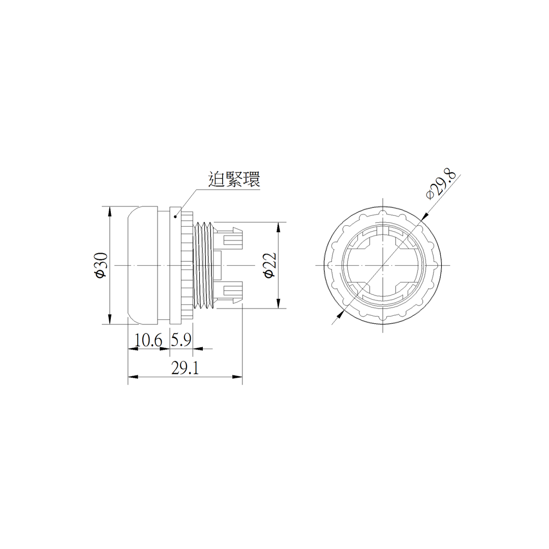 M22FP-ASF01-E30-BL-(O)