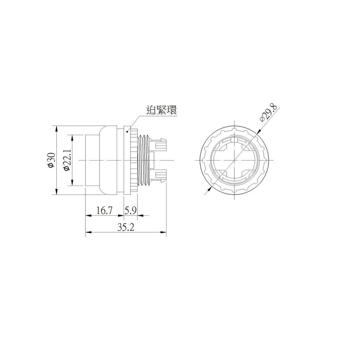 M22XP-ASF10-E230-W