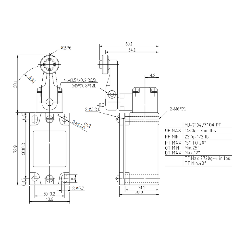 UL MJ-7104-PT